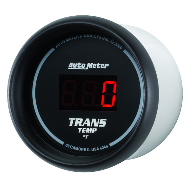 AUTOMETER Transmission Temperature Gauge 2 1/16", 340°F, Digital, Black Dial W/ Red LED - Image 2