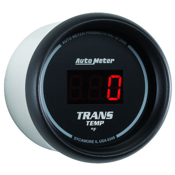 AUTOMETER Transmission Temperature Gauge 2 1/16", 340°F, Digital, Black Dial W/ Red LED - Image 3