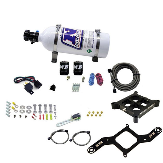 NITROUS EXPRESS 4500 Covert Crossbar Plate System, Pro Power 100-500Hp (5# Bottle)