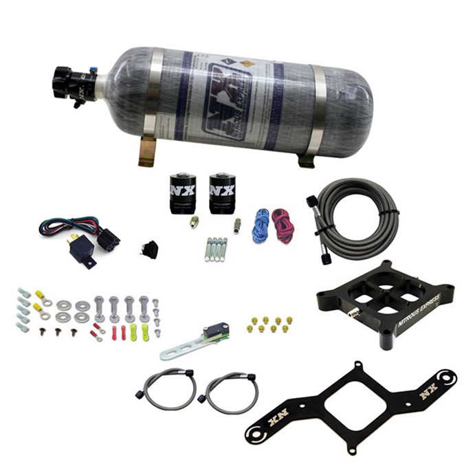 NITROUS EXPRESS 4500 Covert Crossbar Plate System, Pro Power 100-500Hp ( 12#Bottle)