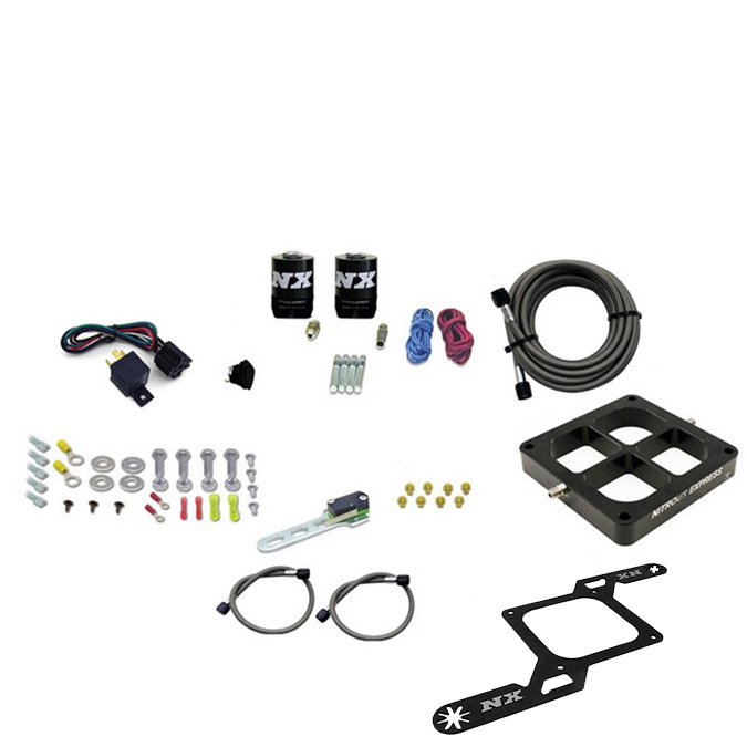 NITROUS EXPRESS Dry, Dual Stage Billet Crossbar Plate System 100-1000HP (4500 Flange)-No Bottle