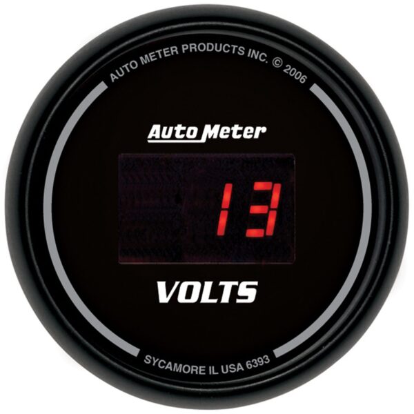 AUTOMETER 5pc Gauge Kit 3 3/8" & 2 1/16", Elec Speedo, Digital, Black Dial W/ Red LED - Image 6