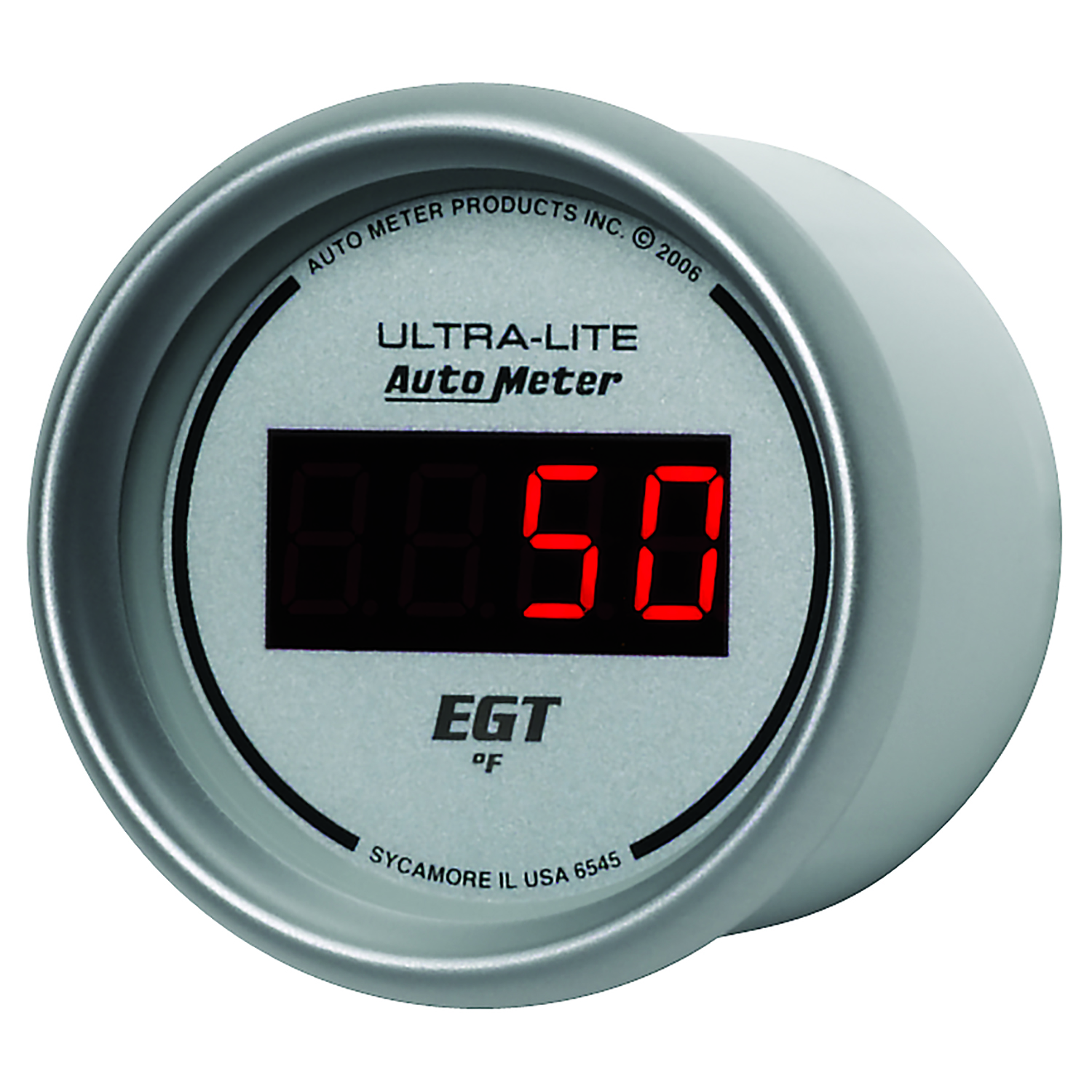 AUTOMETER EGT Pyrometer Gauge 2 1/16", 1600°f, Digital, Silver Dial W/ Red LED - Image 2