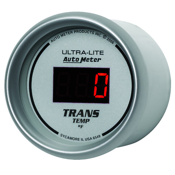 AUTOMETER Transmission Temperature Gauge 2 1/16", 340°f, Digital, Silver Dial W/ Red LED - Image 2