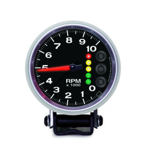 AUTOMETER Tachometer Gauge 3 3/4", 10K RPM, W/Pit Road Speed Lights & Peak Mem, Elite