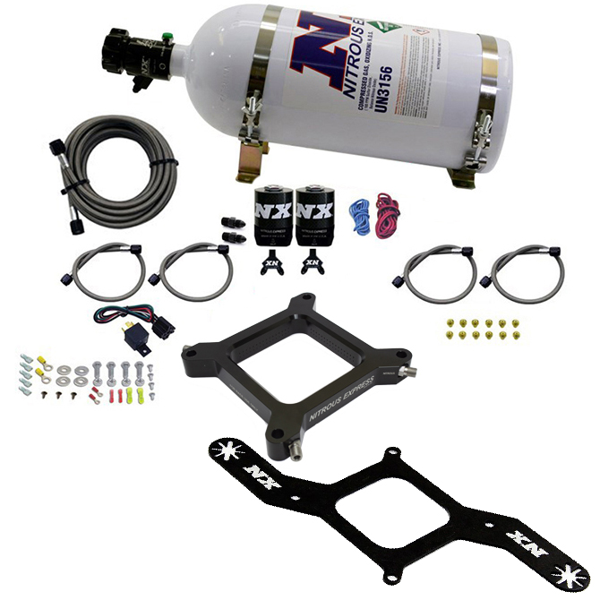 NITROUS EXPRESS 4150 Assassin Plate, Stage 6 Alcohol (50-300HP) 10# Bottle