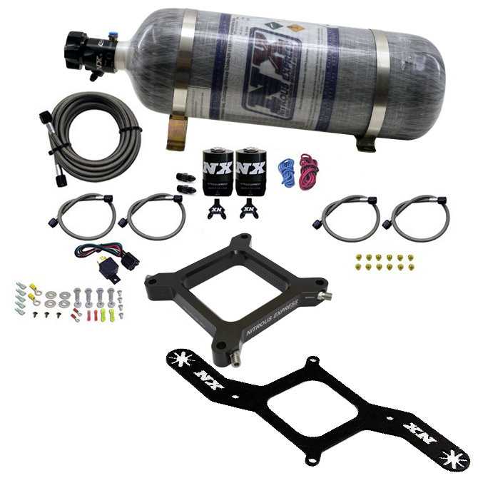 NITROUS EXPRESS 4150 Assassin Plate, Stage 6 Alcohol (50-300HP) 12# Bottle