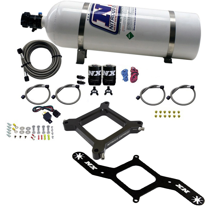 NITROUS EXPRESS 4150 Assassin Plate, Stage 6 Alcohol (50-300HP) 15# Bottle