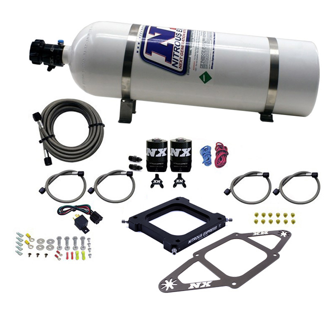 NITROUS EXPRESS 4500 Assassin Plate System, Stage 6 Alcohol, 100-300hp (15# Bottle)