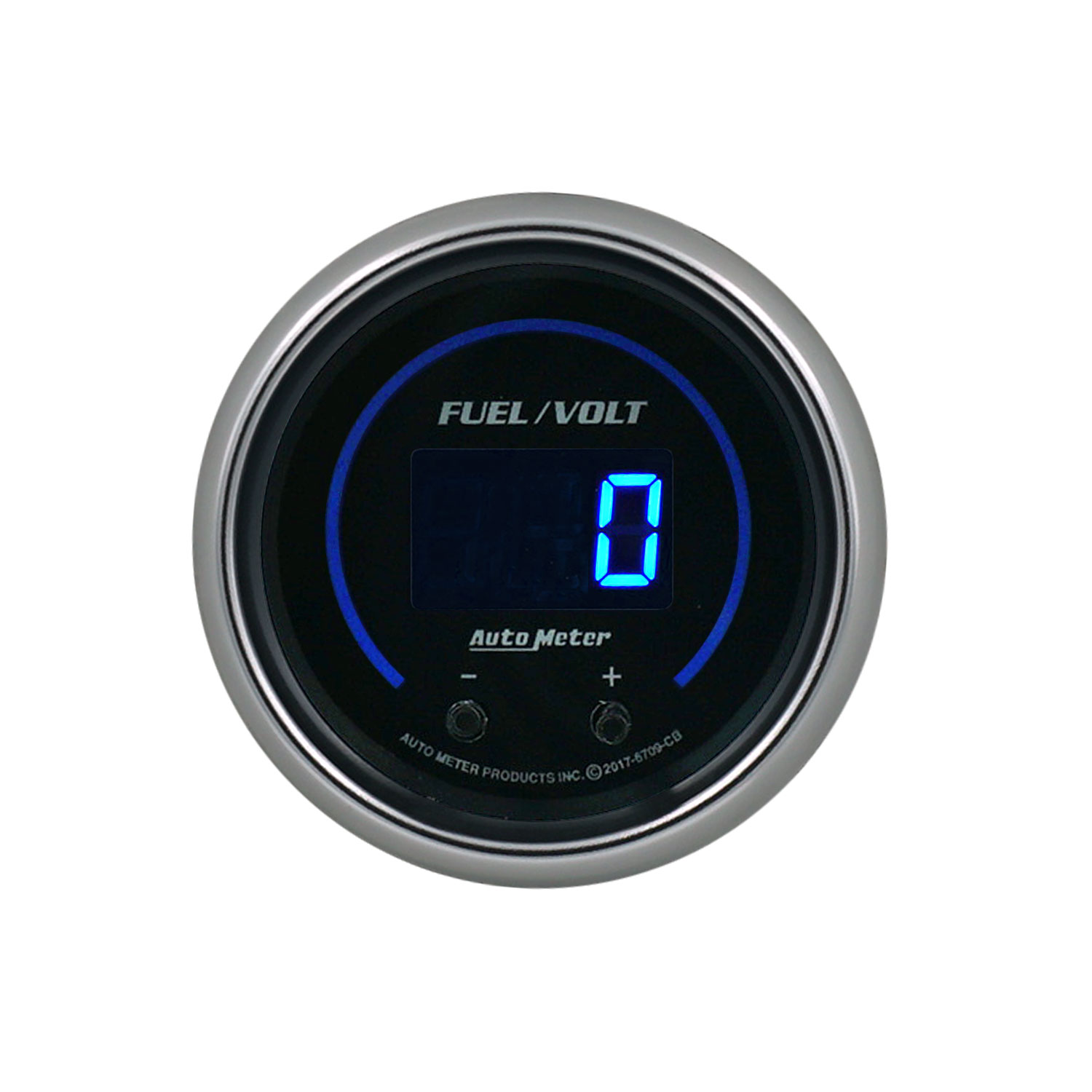 AUTOMETER Gauge, Fuel/Volt, 2 1/16" Two Channel, Selectable, Cobalt Elite Digital - Image 2