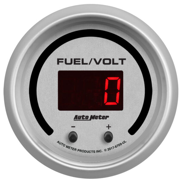 AUTOMETER Gauge, Fuel/Volt, 2 1/16" Two Channel, Selectable, Ultra-Lite Elite Digital - Image 2