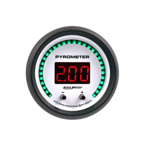 AUTOMETER Gauge, Pyrometer, 2 1/16", Two Channel, Selectable, Phantom Elite Digital