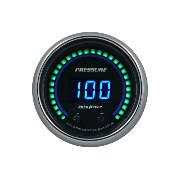 AUTOMETER Pressure Gauge 2 1/16", Two Channel, Selectable, Cobalt Elite Digital