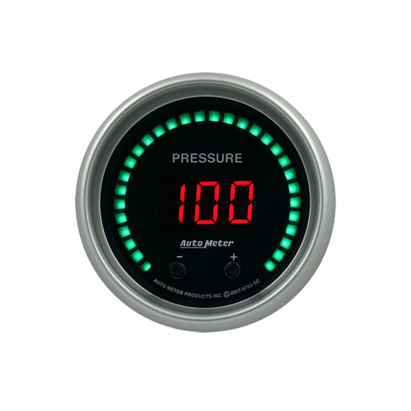 AUTOMETER Pressure Gauge 2 1/16", Two Channel, Selectable, Sport-Comp Elite Digital