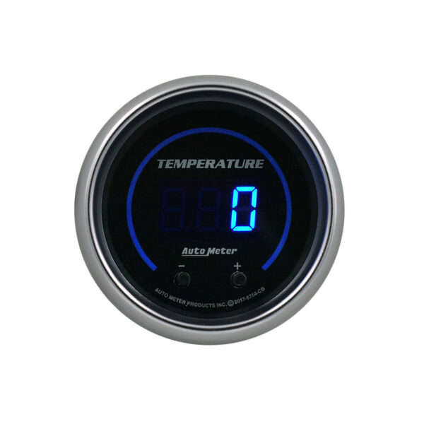 AUTOMETER Fluid Temperature Gauge 2 1/16" °C + °F, 2 Channel, Cobalt Elite Digital - Image 2