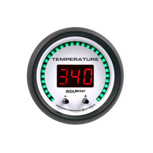 AUTOMETER Gauge, Fluid Temperature, 2 1/16", 2 Chan, Selectable, Phantom Elite Digital