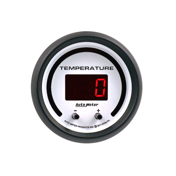 AUTOMETER Gauge, Fluid Temperature, 2 1/16", 2 Chan, Selectable, Phantom Elite Digital - Image 2