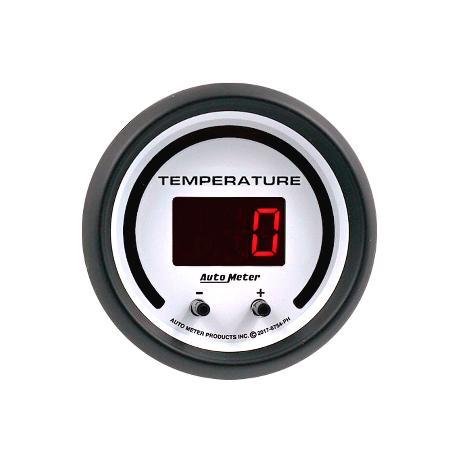 AUTOMETER Gauge, Fluid Temperature, 2 1/16", 2 Chan, Selectable, Phantom Elite Digital - Image 2
