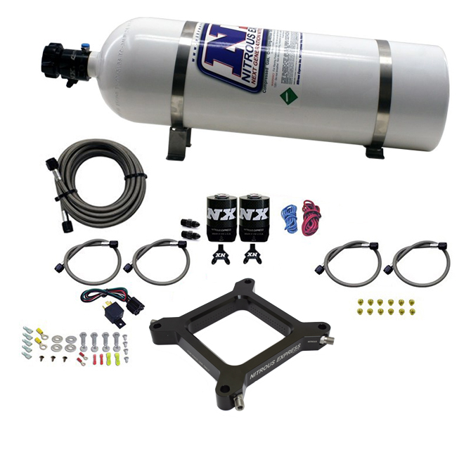 NITROUS EXPRESS 4150 Assassin Plate, Pro Power (100-500HP), 15lb Bottle