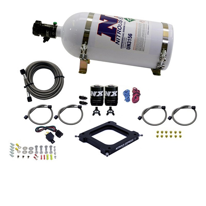 NITROUS EXPRESS 4500 Assassin Plate System, Pro Power Alcohol, 100-500hp (10# Bottle)