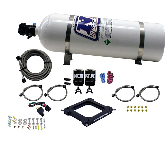 NITROUS EXPRESS 4500 Assassin Plate System, Pro Power Alcohol, 100-500hp (15# Bottle)