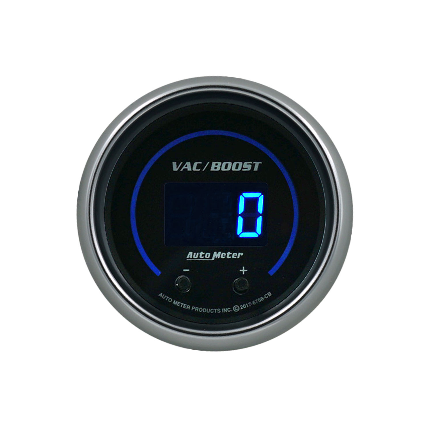 AUTOMETER Vacuum/Boost Gauge 2 1/16", Two Channel, Selectable, Cobalt Elite Digital - Image 2