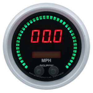 AUTOMETER Speedometer Gauge 3 3/8", 260MPH / 260KMH Elec Program, Sport-Comp Elite Digital