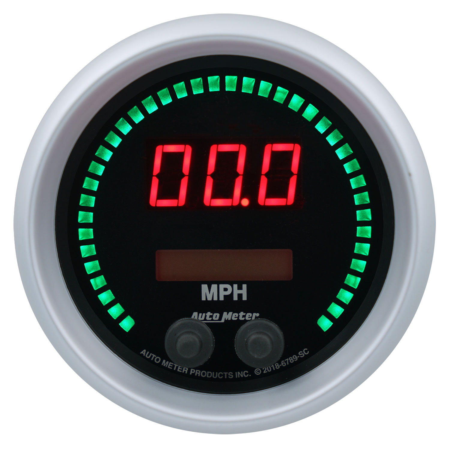 AUTOMETER Speedometer Gauge 3 3/8", 260MPH / 260KMH Elec Program, Sport-Comp Elite Digital