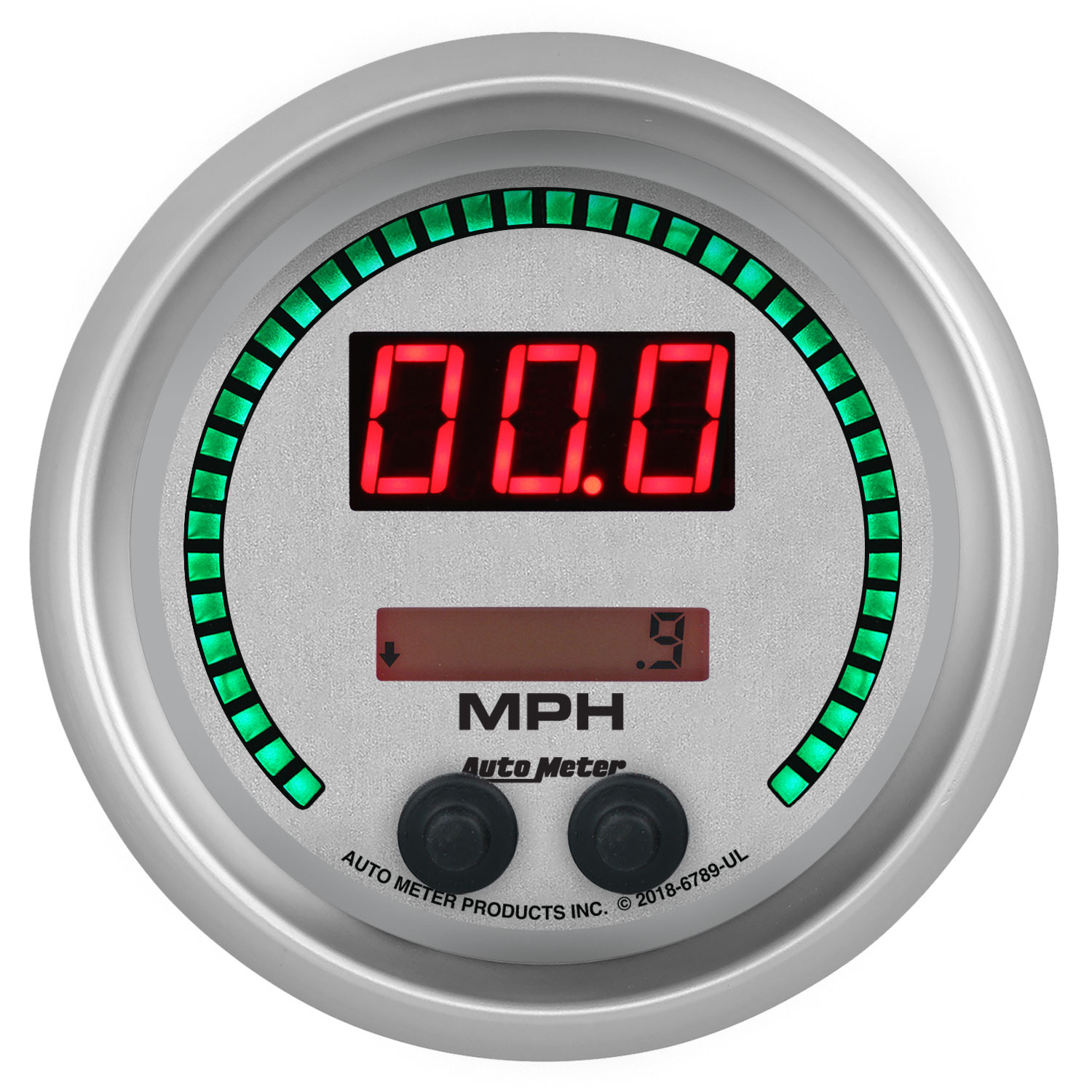 AUTOMETER Speedometer Gauge 3 3/8", 260MPH / 260KMH Elec Program, Ultra-Lite Elite Digital