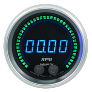 AUTOMETER Tachometer Gauge 3 3/8", 16K RPM, In-Dash, Cobalt Elite Digital