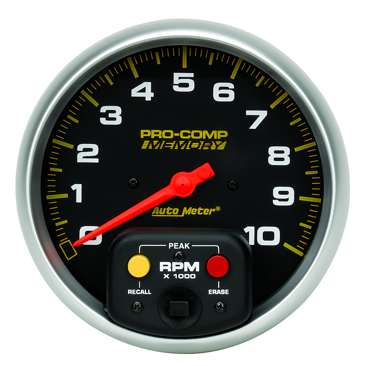 AUTOMETER Tachometer Gauge 5", 10K RPM, In-Dash W/Peak Memory, Pro-Comp