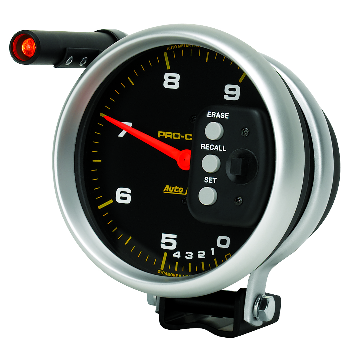 AUTOMETER Tachometer Gauge 5", 9K RPM, Pedestal Dual Range W/ Quick Lite & Peak Mem, Pro-Comp - Image 3
