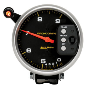 AUTOMETER Tachometer Gauge 5", 9K RPM, Pedestal Dual Range W/ Quick Lite & Peak Mem, Pro-Comp