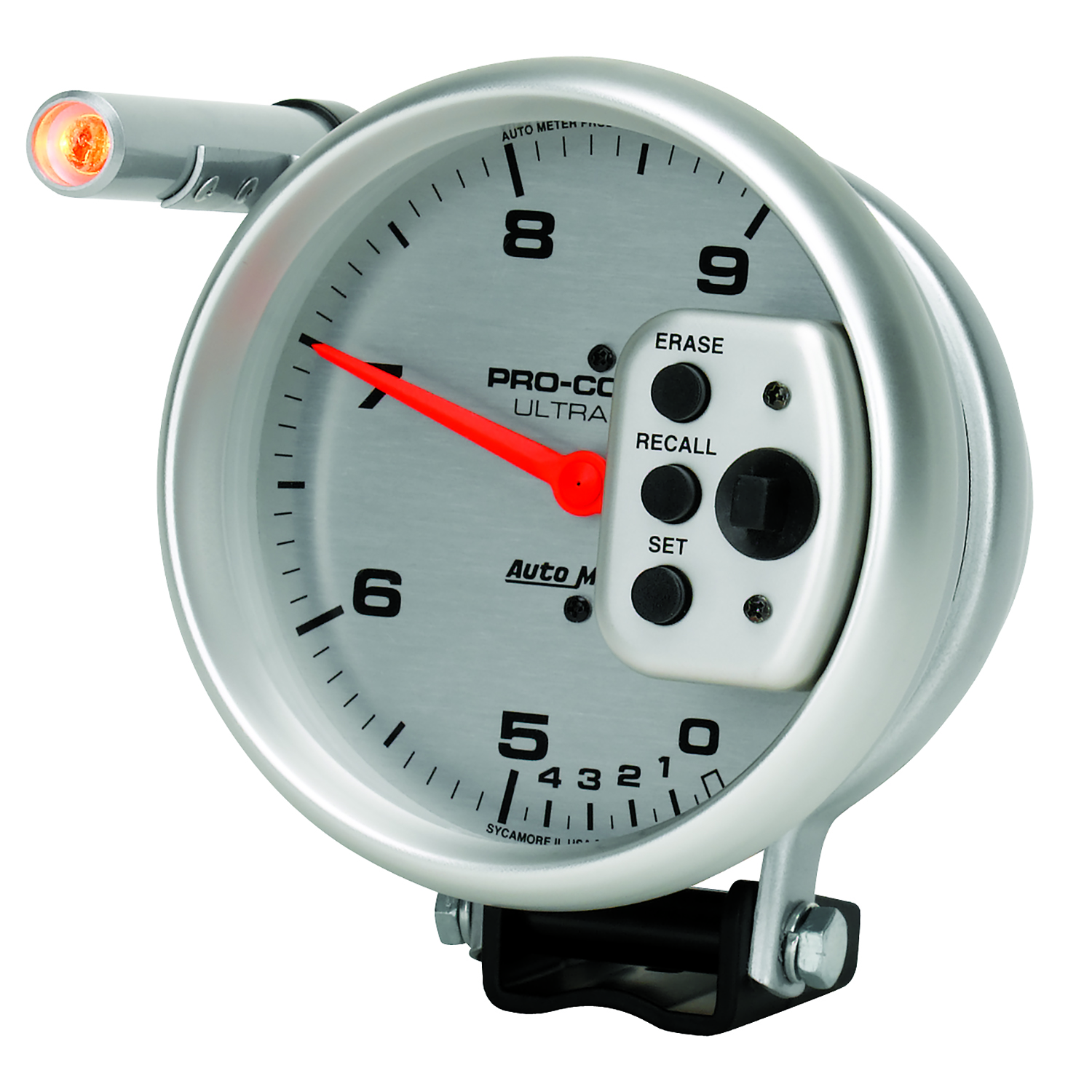 AUTOMETER Tachometer Gauge 5", 9K RPM, Pedestal W/ Quick Lite, Dual Range W/Peak Memory, Ul - Image 2