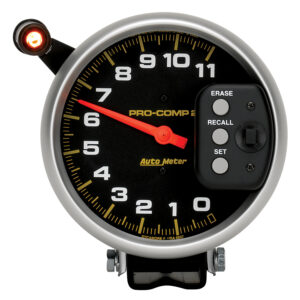 AUTOMETER Tachometer Gauge 5", 11K RPM, Pedestal W/ Quick Lite & Peak Memory, Pro-Comp