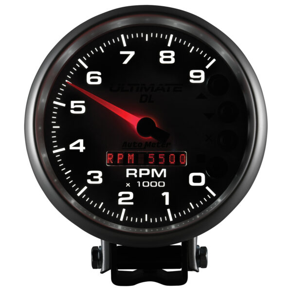 AUTOMETER Tachometer Gauge 5", 9K RPM, Pedestal, Datalogging, Ultimate Dl Playback, Silver - Image 4