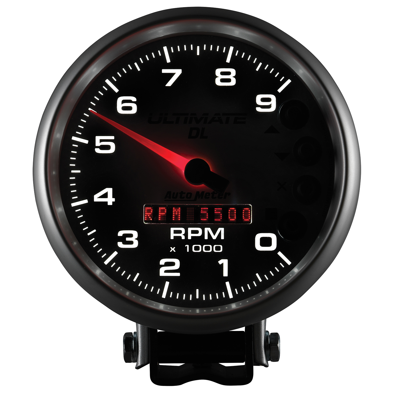 AUTOMETER Tachometer Gauge 5", 9K RPM, Pedestal, Datalogging, Ultimate Dl Playback, Silver - Image 4