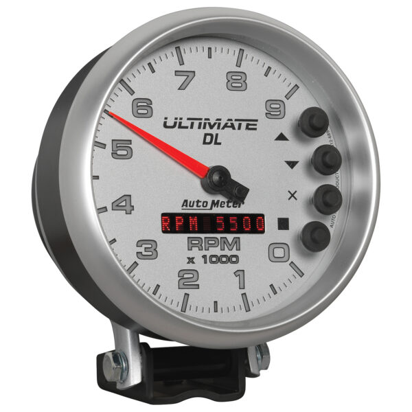 AUTOMETER Tachometer Gauge 5", 9K RPM, Pedestal, Datalogging, Ultimate Dl Playback, Silver - Image 5
