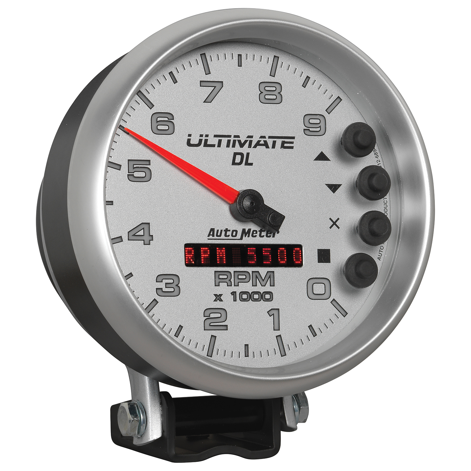 AUTOMETER Tachometer Gauge 5", 9K RPM, Pedestal, Datalogging, Ultimate Dl Playback, Silver - Image 5