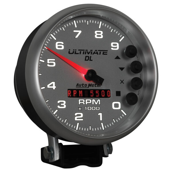 AUTOMETER Tachometer Gauge 5", 9K RPM, Pedestal, Datalogging, Ultimate Dl Playback, Silver - Image 6
