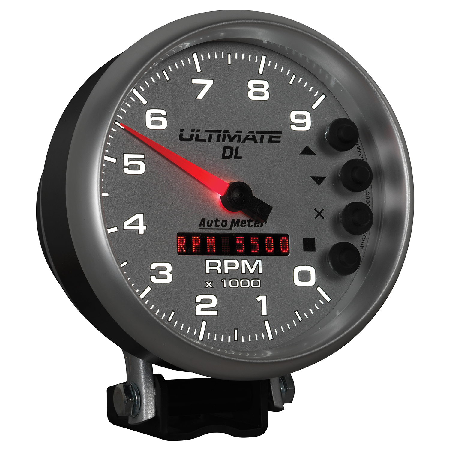 AUTOMETER Tachometer Gauge 5", 9K RPM, Pedestal, Datalogging, Ultimate Dl Playback, Silver - Image 6