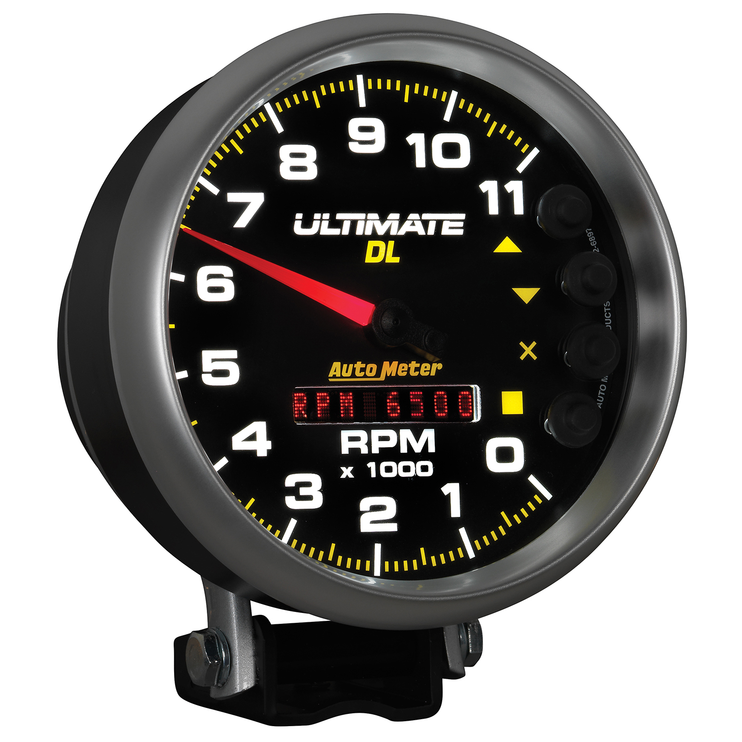 AUTOMETER Tachometer Gauge 5", 11K RPM, Pedestal, Datalogging, Ultimate Dl Playback, Black - Image 6