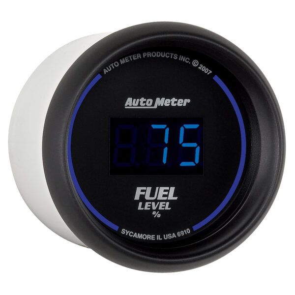 AUTOMETER Fuel Level Gauge 2 1/16", 0-280° Programmable, Digital, Black Dial W/ Blue LED - Image 3