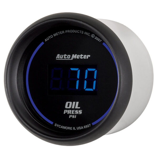 AUTOMETER Oil Pressure Gauge 2 1/16", 100PSI, Digital, Black Dial Blue LED - Image 3