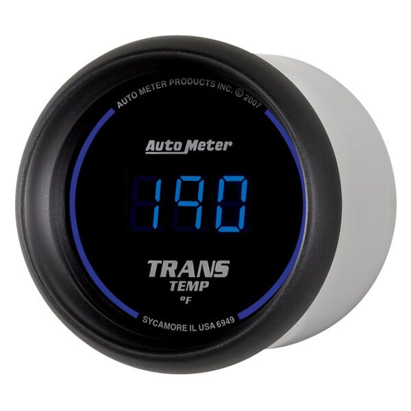 AUTOMETER Transmission Temperature Gauge 2 1/16", 340°f, Digital, Black Dial W/ Blue LED - Image 2