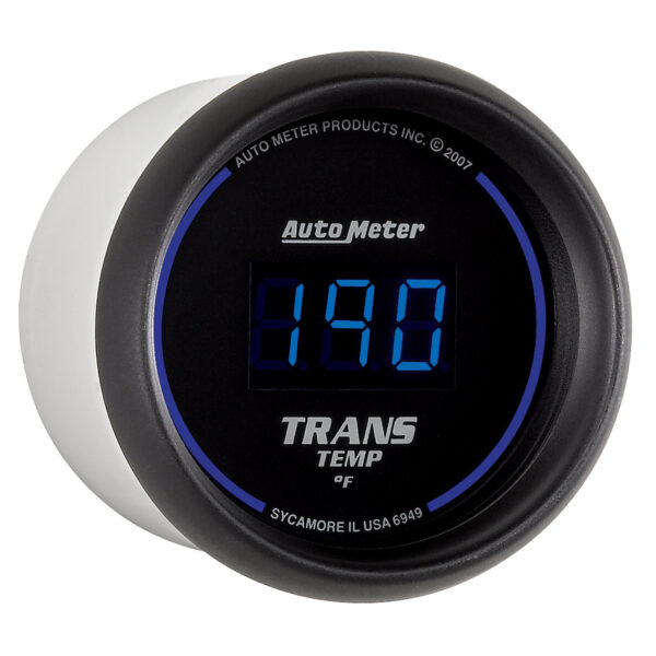 AUTOMETER Transmission Temperature Gauge 2 1/16", 340°f, Digital, Black Dial W/ Blue LED - Image 3