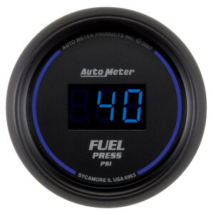 AUTOMETER Fuel Pressure Gauge 2 1/16", 100PSI, Digital, Black Dial W/ Blue LED