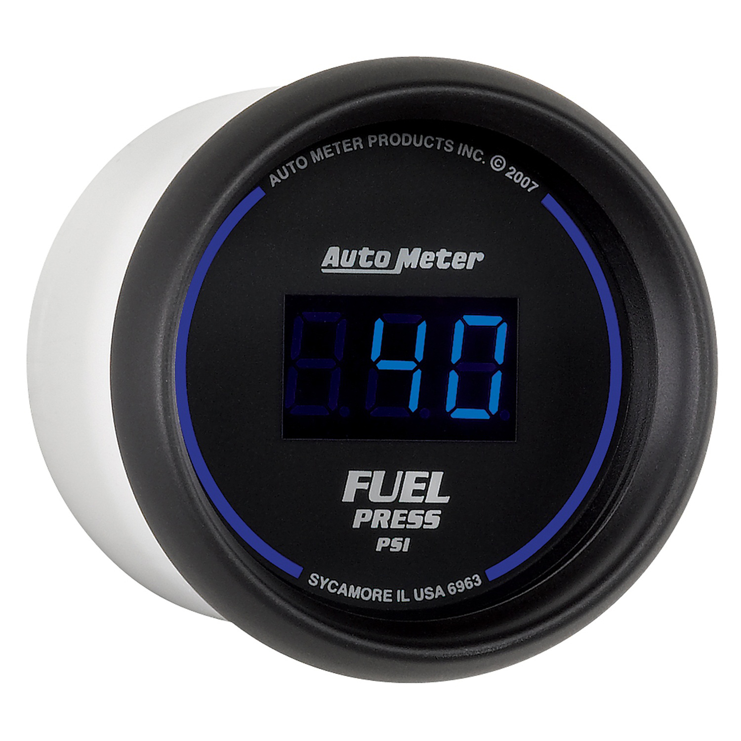 AUTOMETER Fuel Pressure Gauge 2 1/16", 100PSI, Digital, Black Dial W/ Blue LED - Image 3