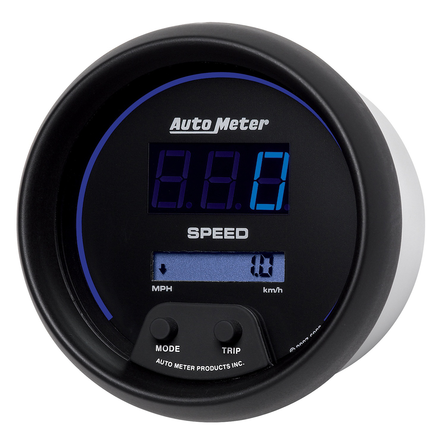 AUTOMETER Speedometer Gauge 3 3/8", 260MPH / 260KMH Elec Program, Digital, Black W/ Blu LED - Image 2