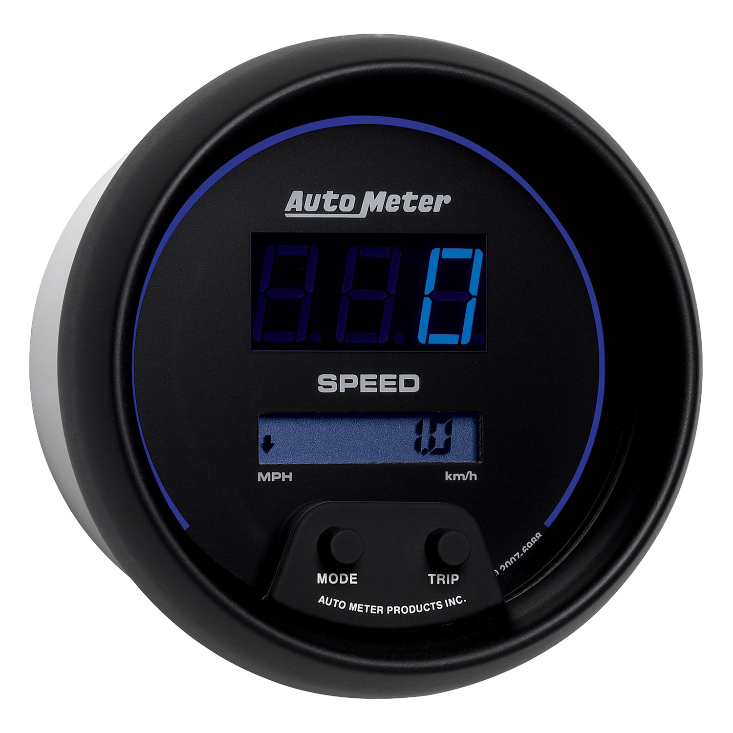 AUTOMETER Speedometer Gauge 3 3/8", 260MPH / 260KMH Elec Program, Digital, Black W/ Blu LED - Image 3